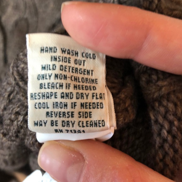 L.L. Bean Cable Knit Cardigan - Picture 5 of 8